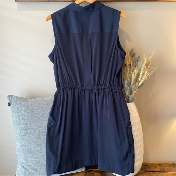 Alfani Navy Shirt Dress Size 14 - Picture 2 of 4